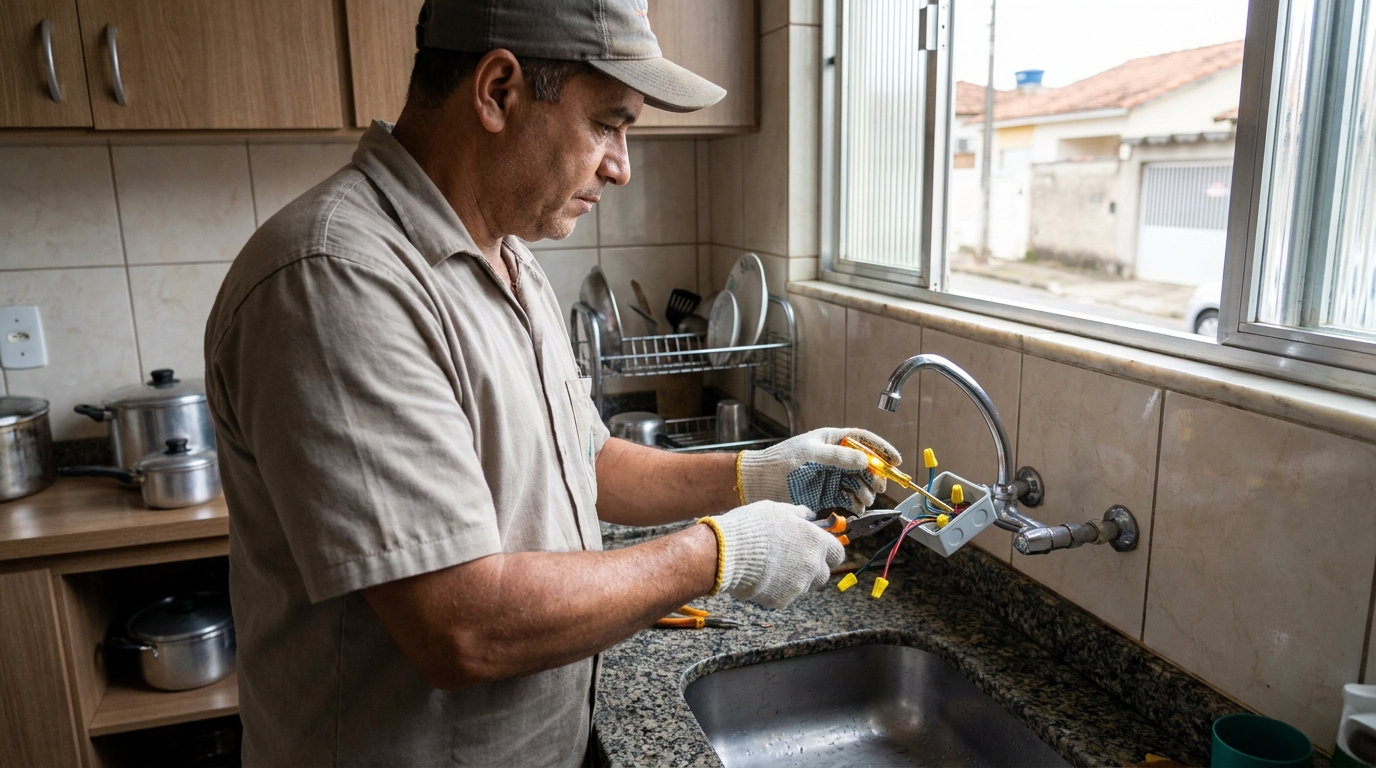Adequação de Ponto Elétrico na Cidade Nova, Itajaí‑SC