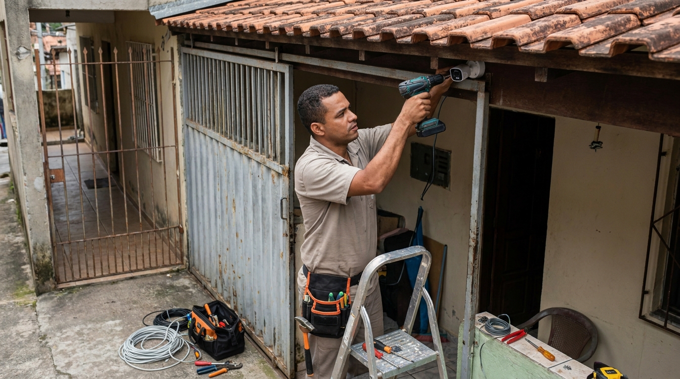 Instalação de Câmera Residencial em Itajaí‑SC