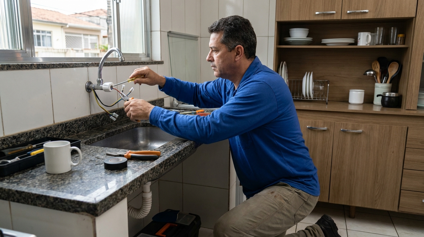 Reparo em Torneira Elétrica na Cidade Nova, Itajaí‑SC
