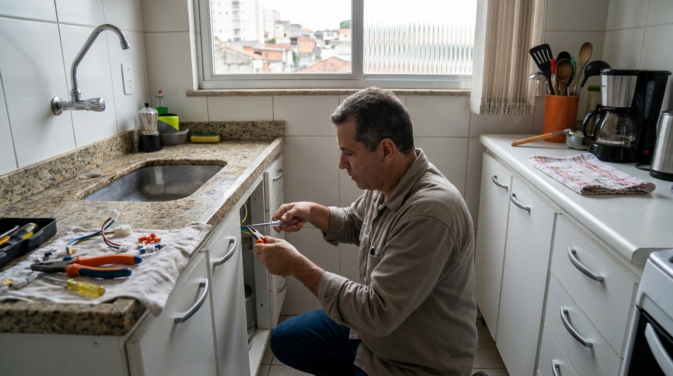 Troca de Torneira Elétrica na Cidade Nova, Itajaí‑SC